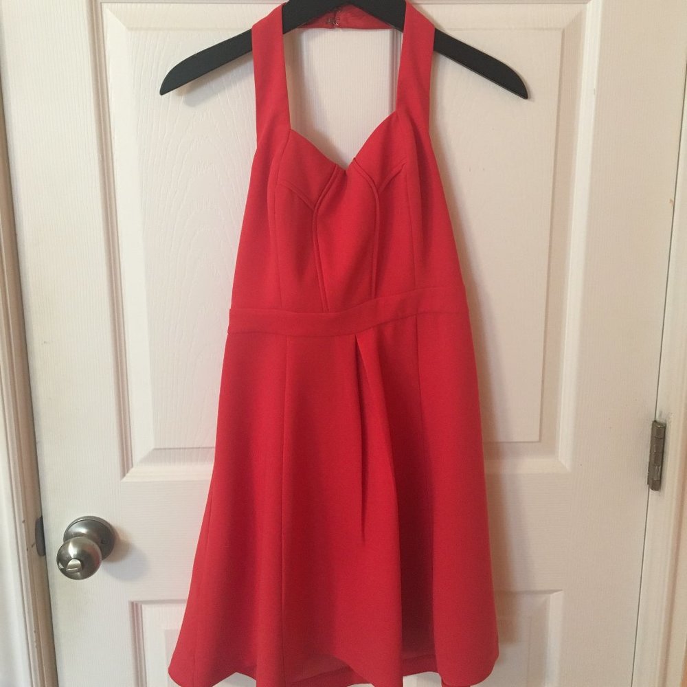 BCBG Generation Coral Halter Dress